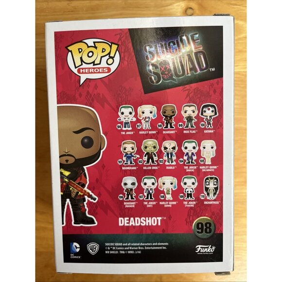 Funko Pop! Vinyl: DC Universe - Deadshot - (Unmasked) #98 Suicide Squad Heroes - Picture 3 of 6